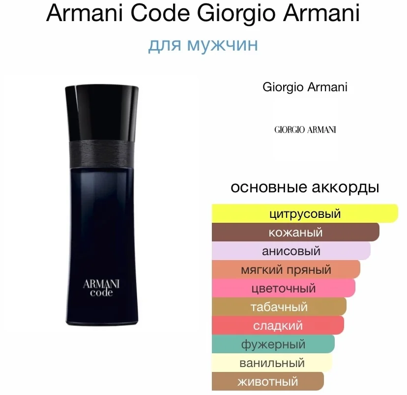 Туалетная вода ARMANI - CODE - миниатюра 2