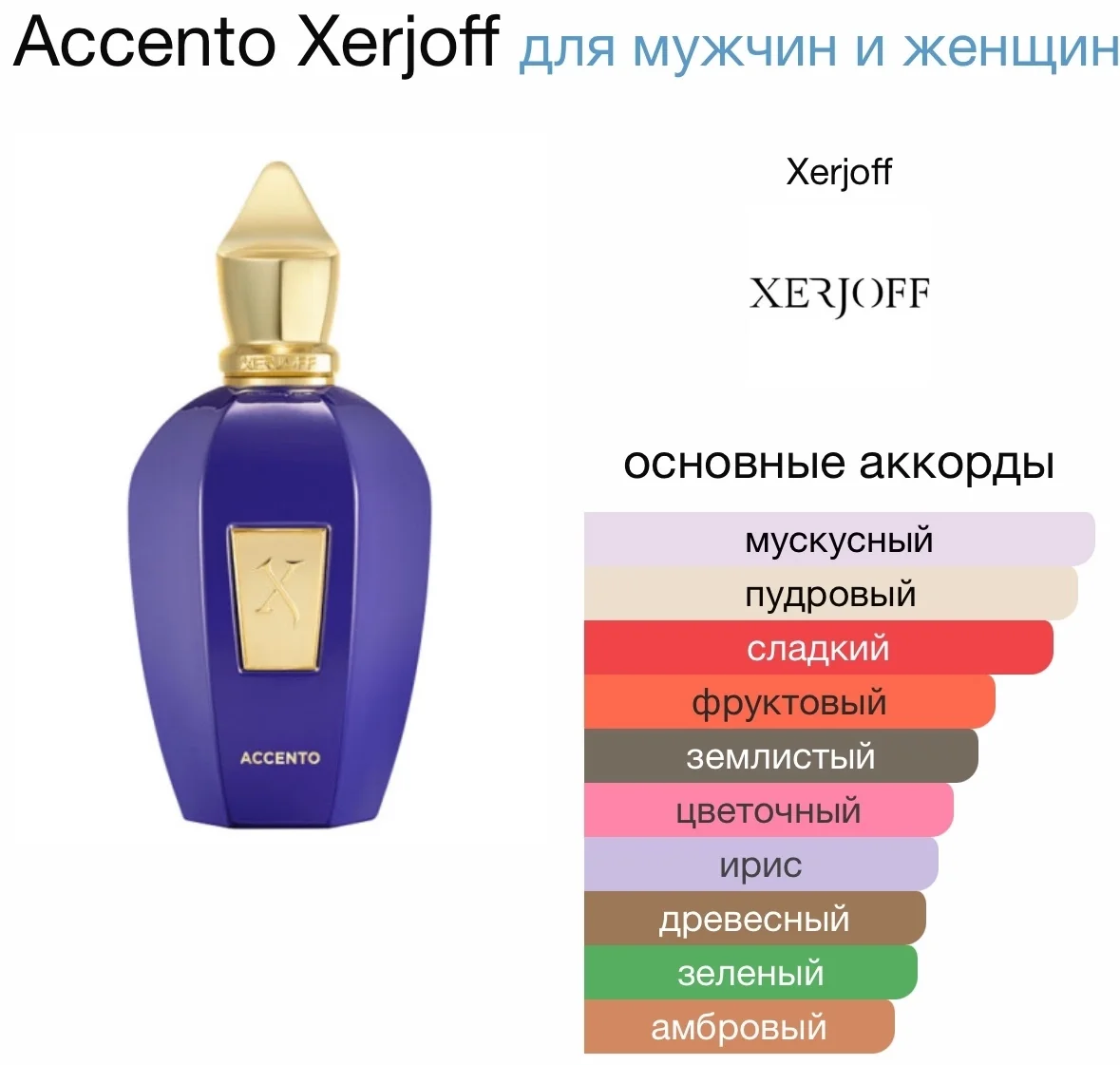 Туалетная вода XERJOFF - ACCENTO - миниатюра 2