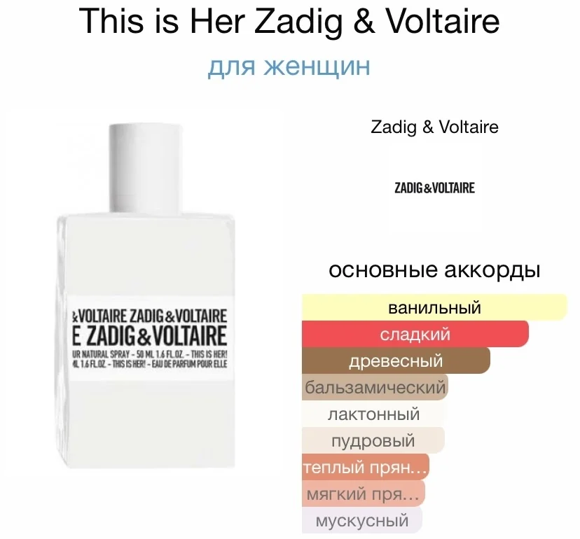Туалетная вода ZADIG & VOLTAIRE - THIS IS HER - миниатюра 2