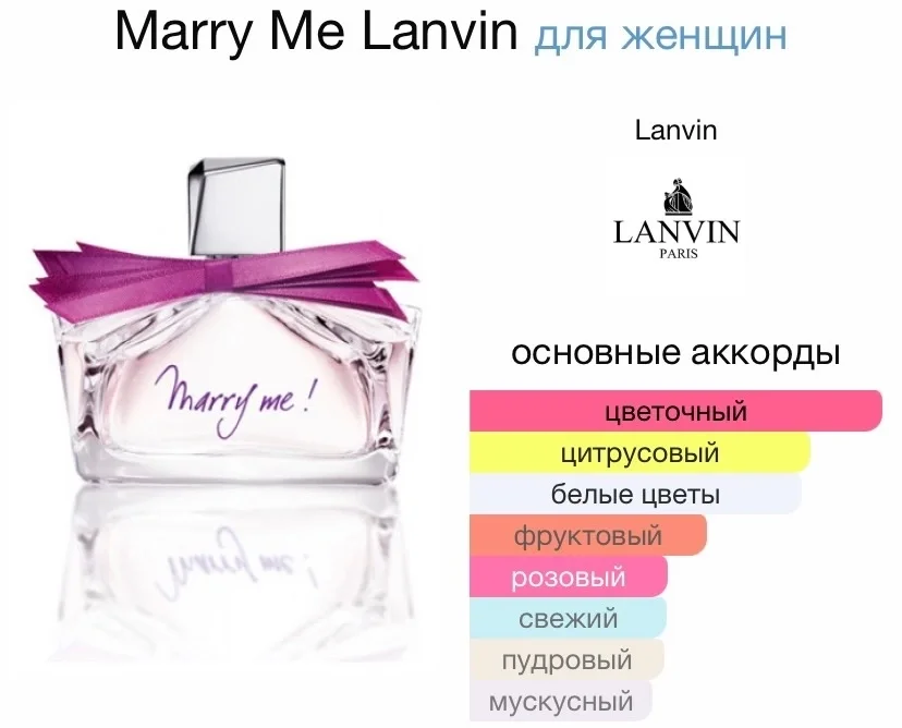 Туалетная вода LANVIN - MARRY ME - миниатюра 2