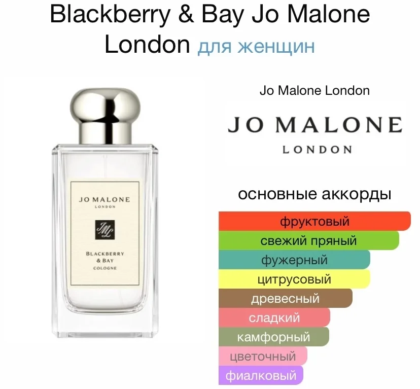 Туалетная вода JO MALONE - BLACKBERRY & BAY - миниатюра 2