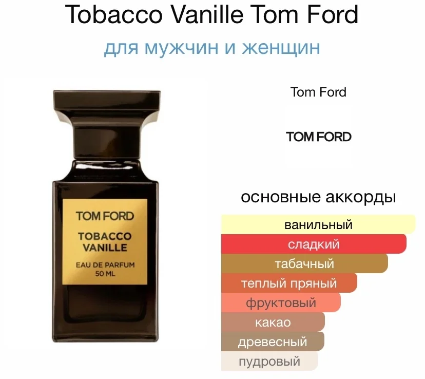 Туалетная вода TOM FORD - TOBACCO VANILLE - миниатюра 2