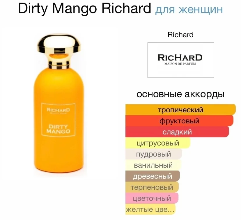 Туалетная вода RICHARD - DIRTY MANGO - миниатюра 2