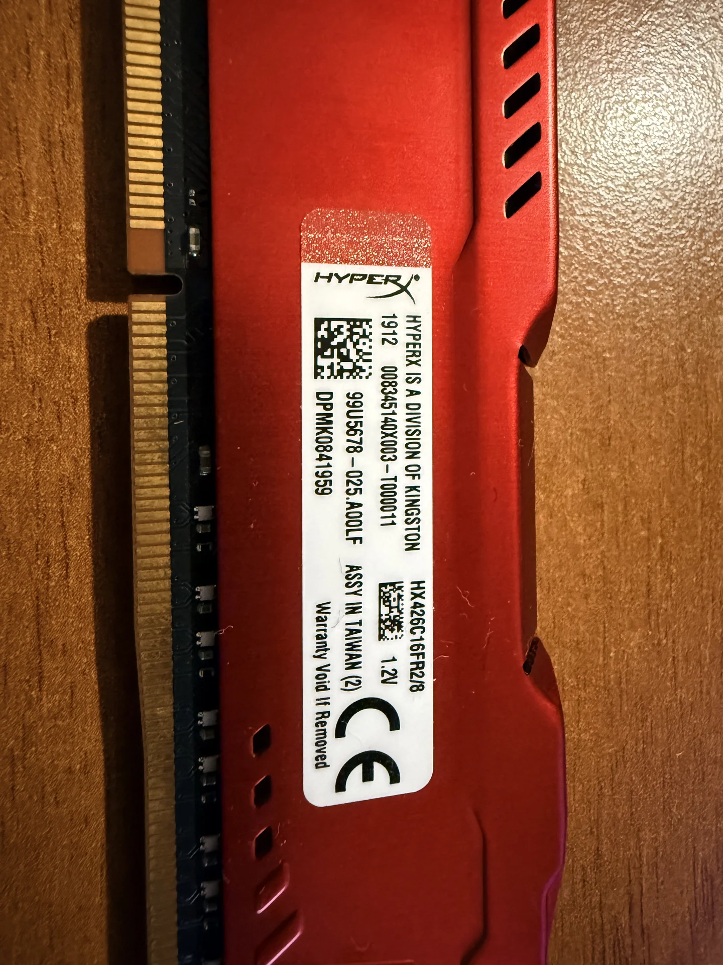 Оперативная память 8GB HyperX Fury DDR4 - миниатюра 2