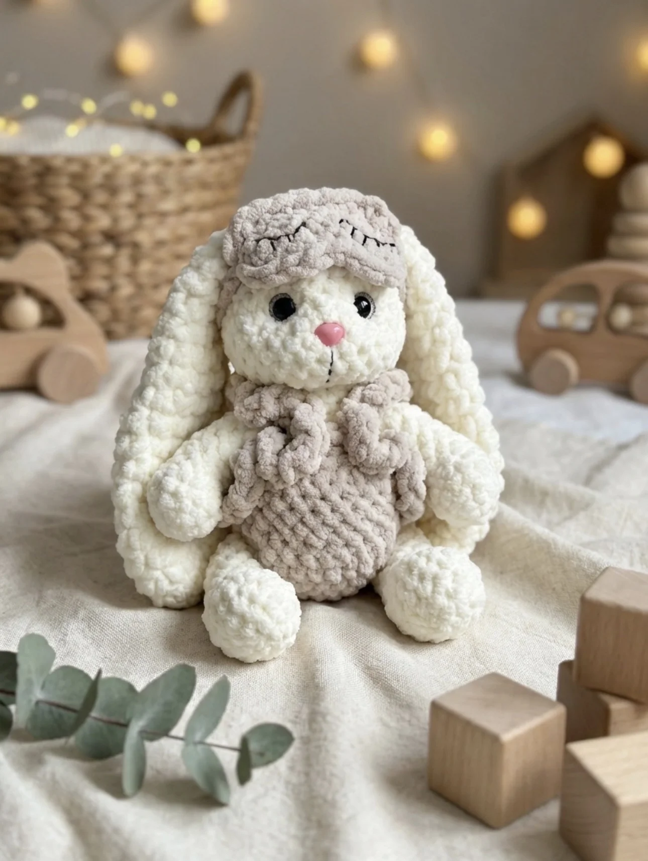 Игрушка зайчик вязаный - изображение 1