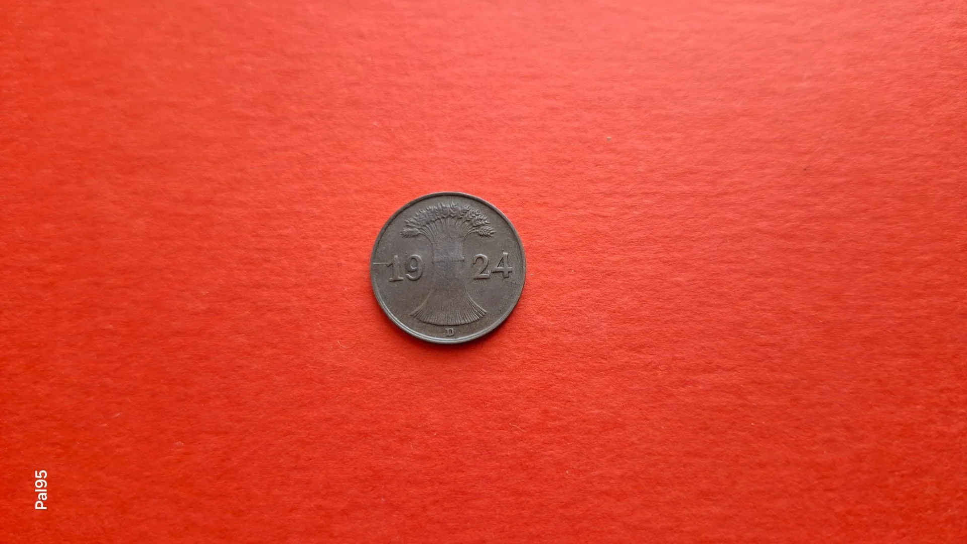 Германская империя 1 рентенпфенниг 1924 D - Мюнхен - миниатюра 2