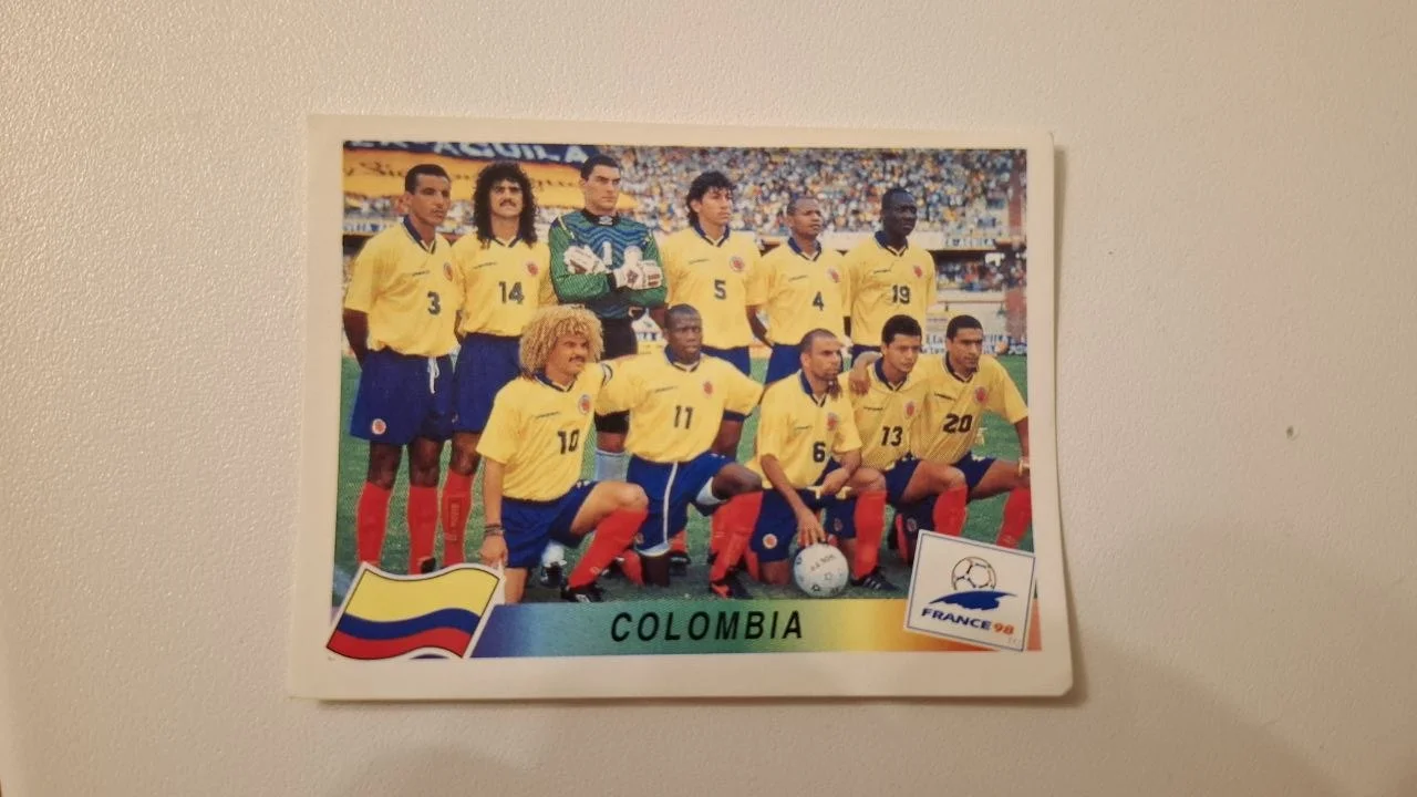 Наклейка Panini Франция Чемпионат Мира 1998 - Колумбия Sticker № 445