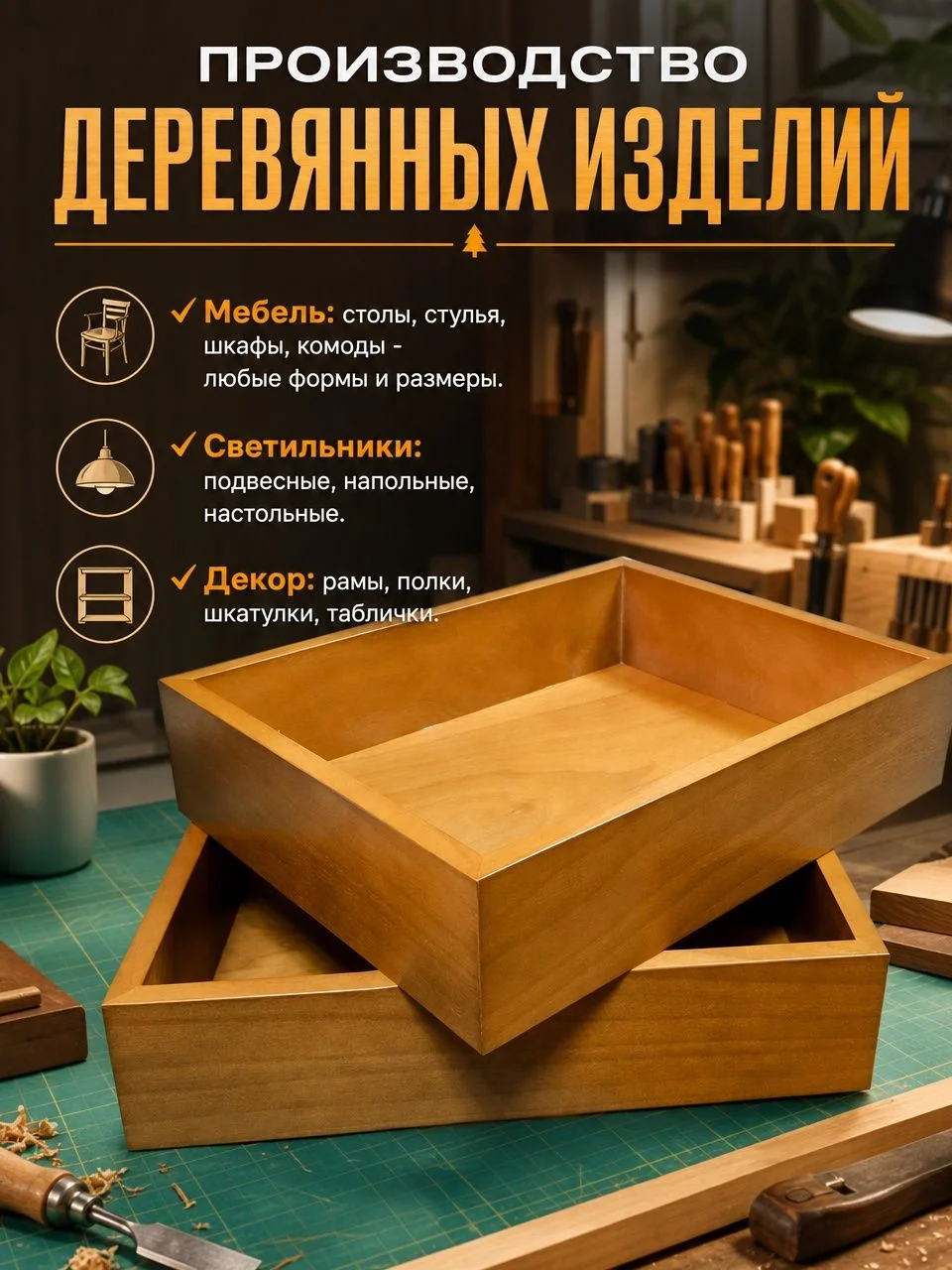 Производство деревянных изделий на заказ - изображение 1