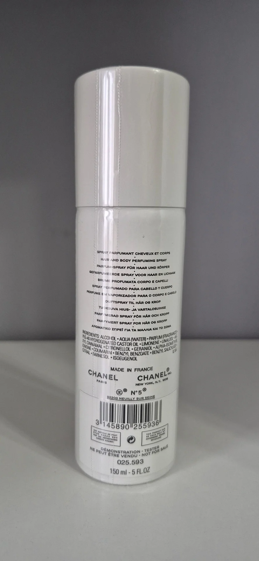 Chanel N5 L'Eau спрей для тела и волос, оригинал - миниатюра 2
