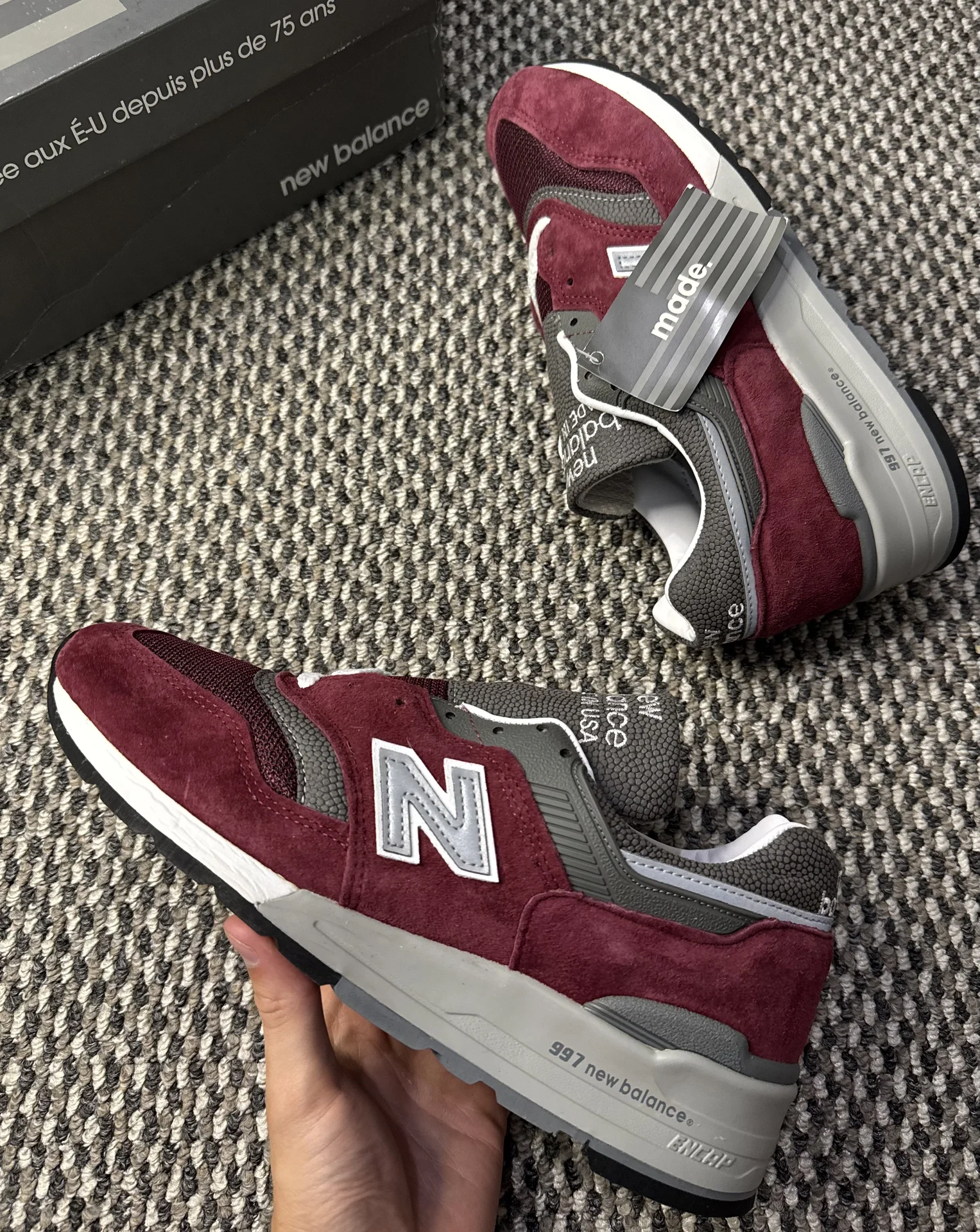 Кроссовки New Balance 997 made in USA оригинал - миниатюра 3