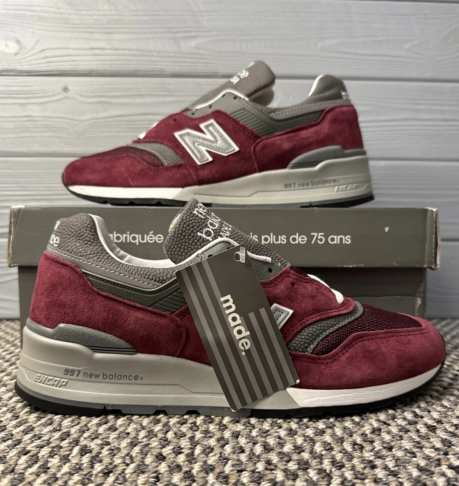 Кроссовки New Balance 997 made in USA оригинал - миниатюра 4