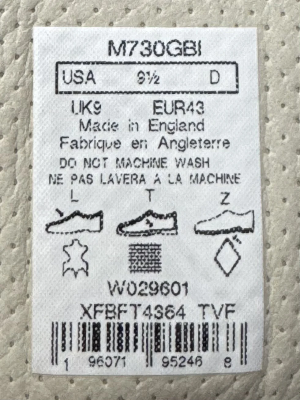 Кроссовки New Balance 730 made in England оригинал - миниатюра 7