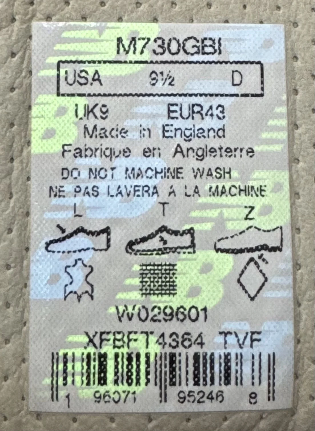 Кроссовки New Balance 730 made in England оригинал - миниатюра 8