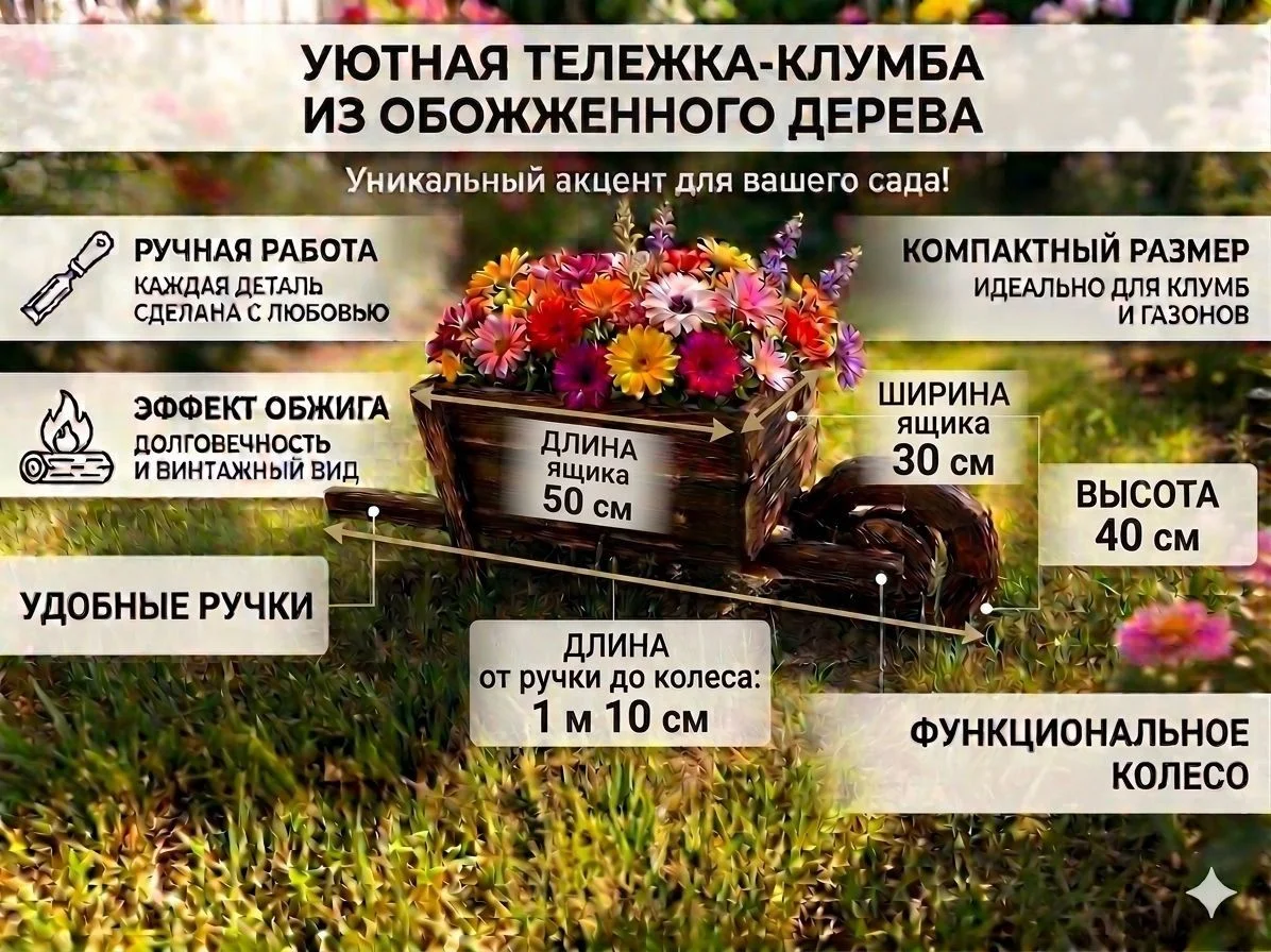 Тележка декоративная - изображение 1