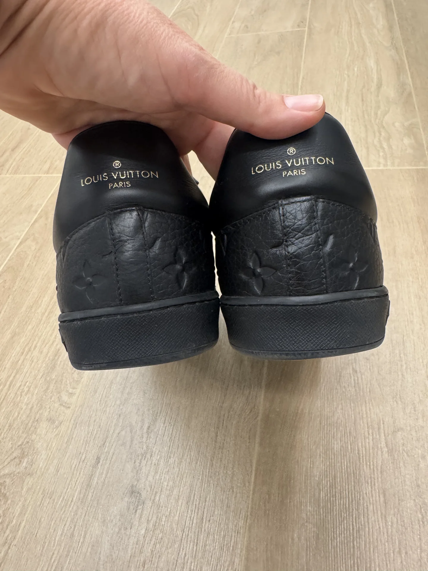 кеды мужские Louis Vuitton 9,5 размер черные - миниатюра 4