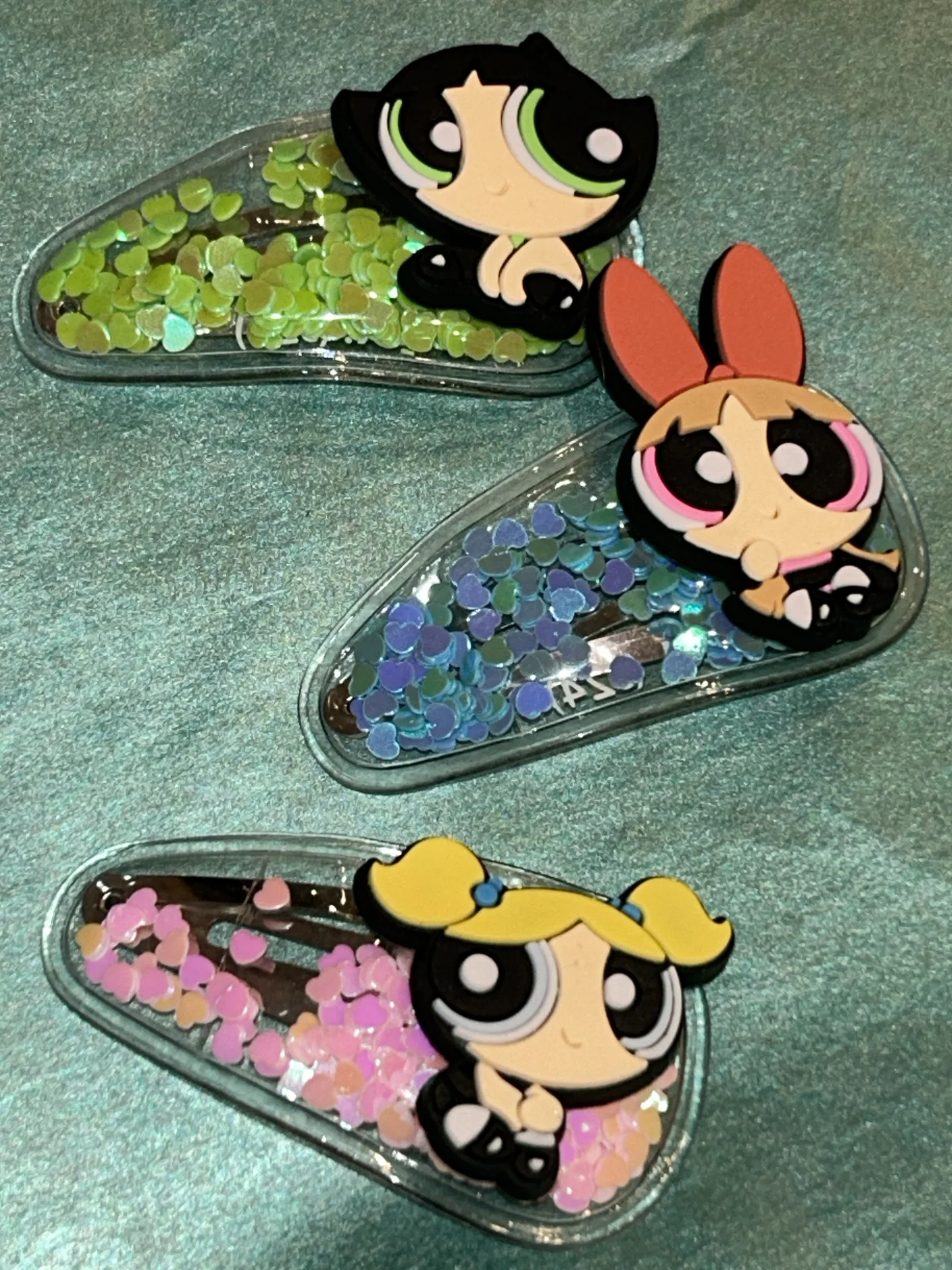 shein x powerpuff girls заколки - миниатюра 2