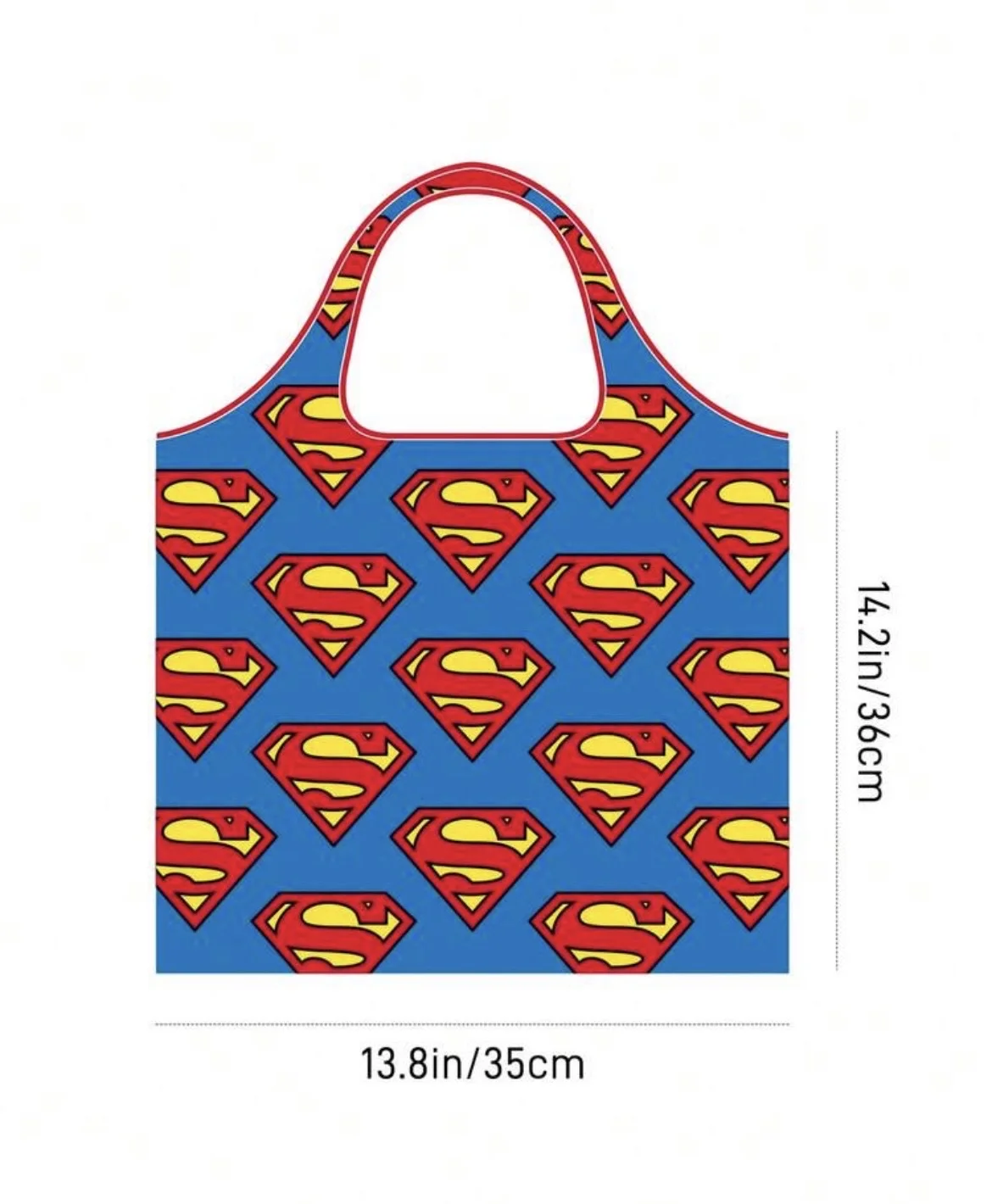 сумка-шоппер shein x superman - миниатюра 7