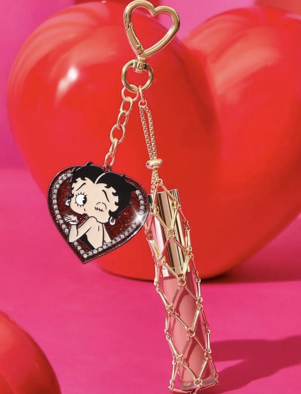 брелок кейс для помады shein x betty boop - изображение 1