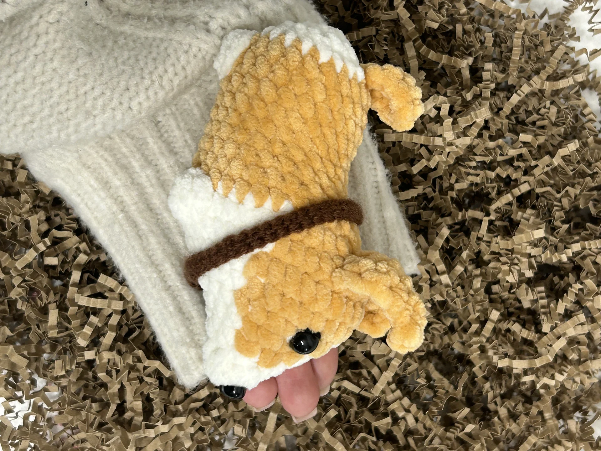 игрушка вязаная корги - миниатюра 5