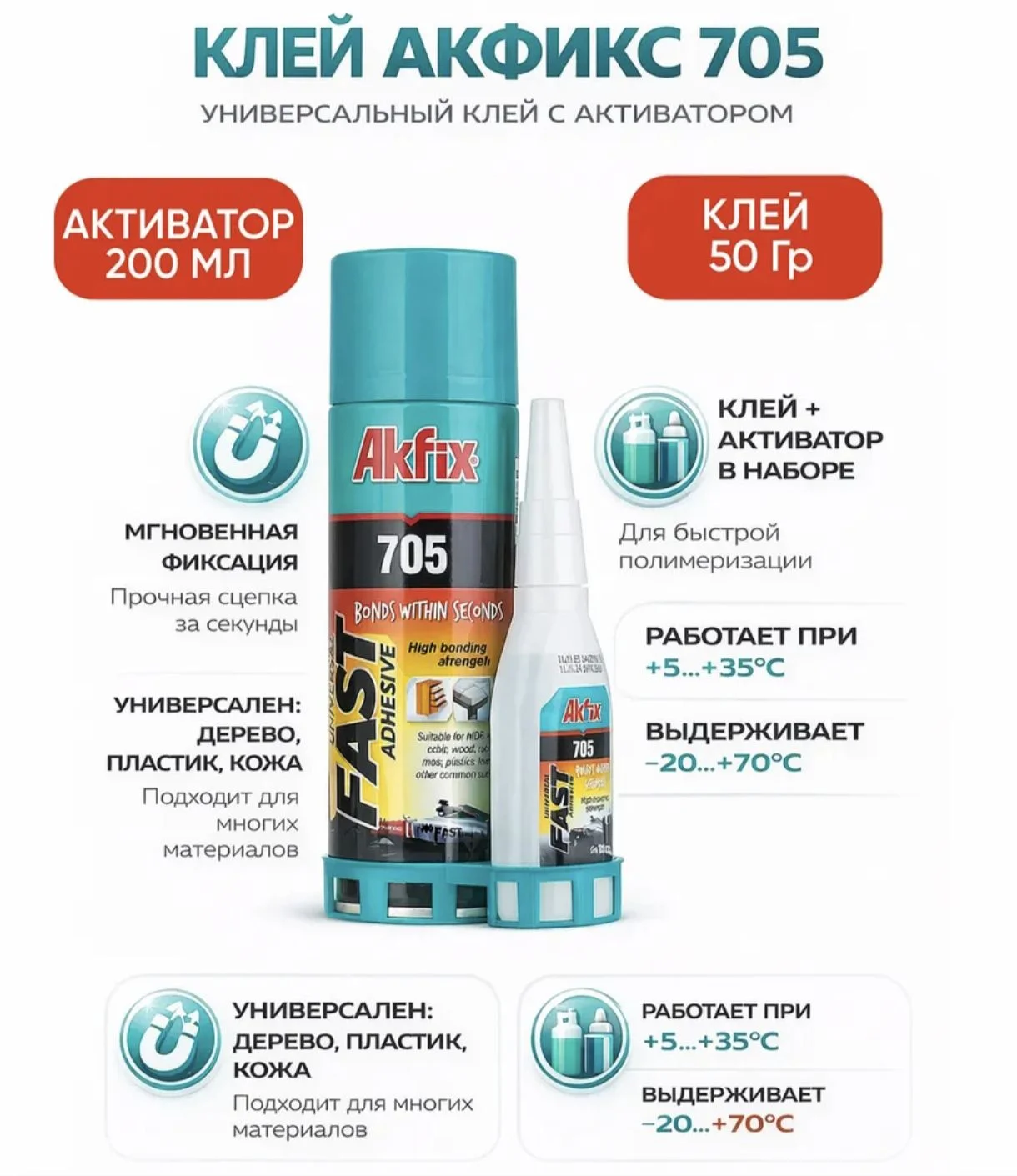 Клей акфткс 705 - изображение 1