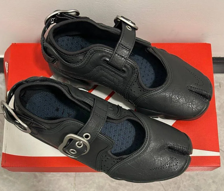 Nike Air Rift таби leather black оригинал в наличии - миниатюра 3
