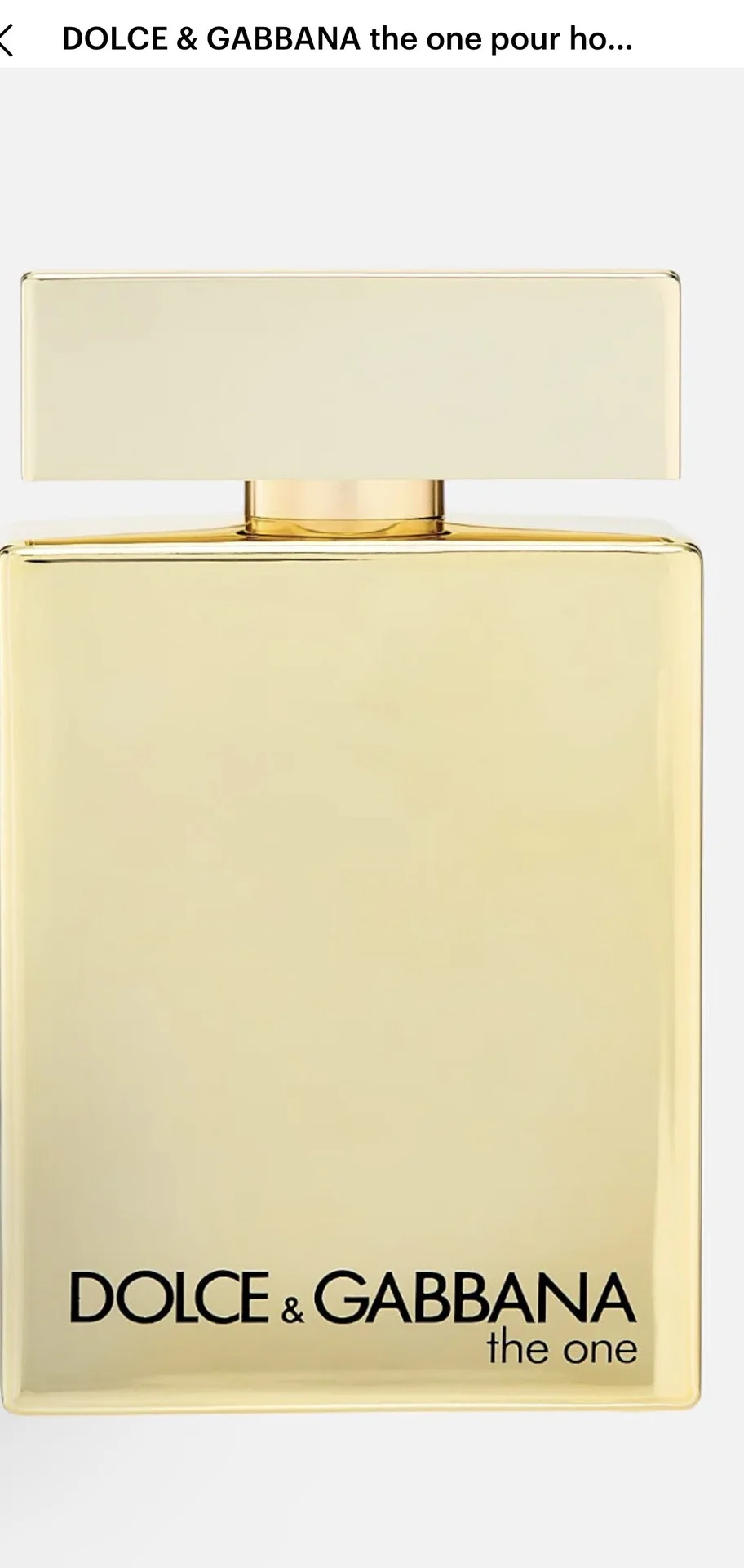 DOLCE & GABBANA the one pour homme gold intense - миниатюра 4