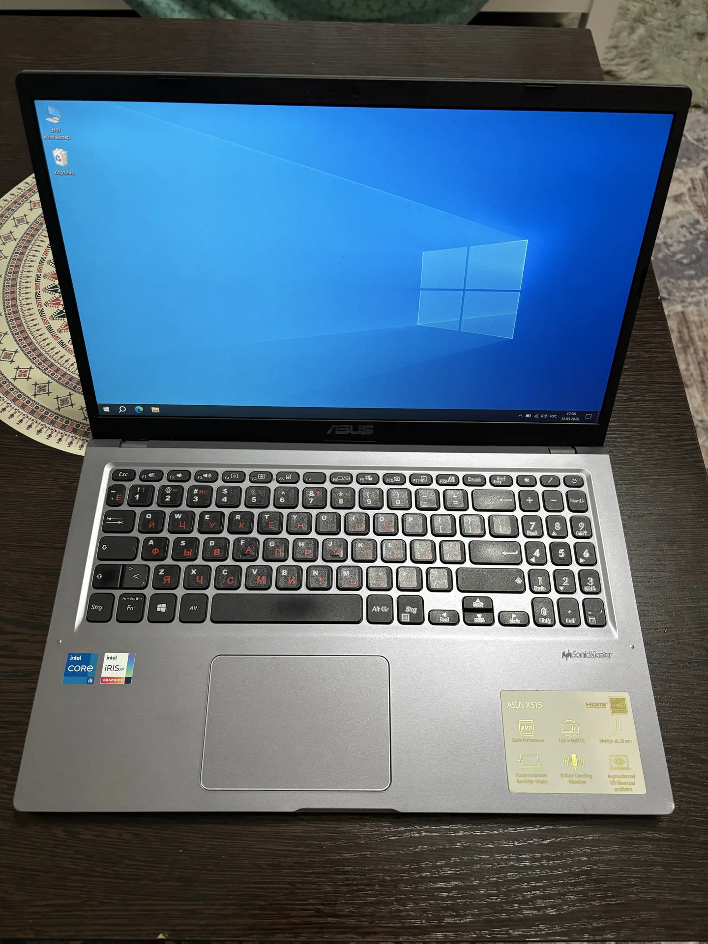 ноут asus i5 11gen, 16/256 ssd - миниатюра 2