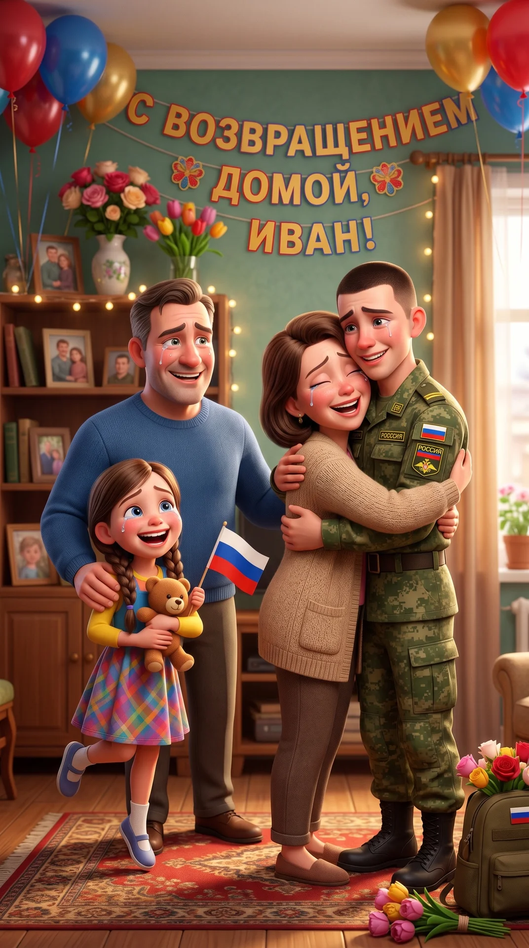Ии мультфильм для детей, семьи, праздика, свадьбы - миниатюра 2