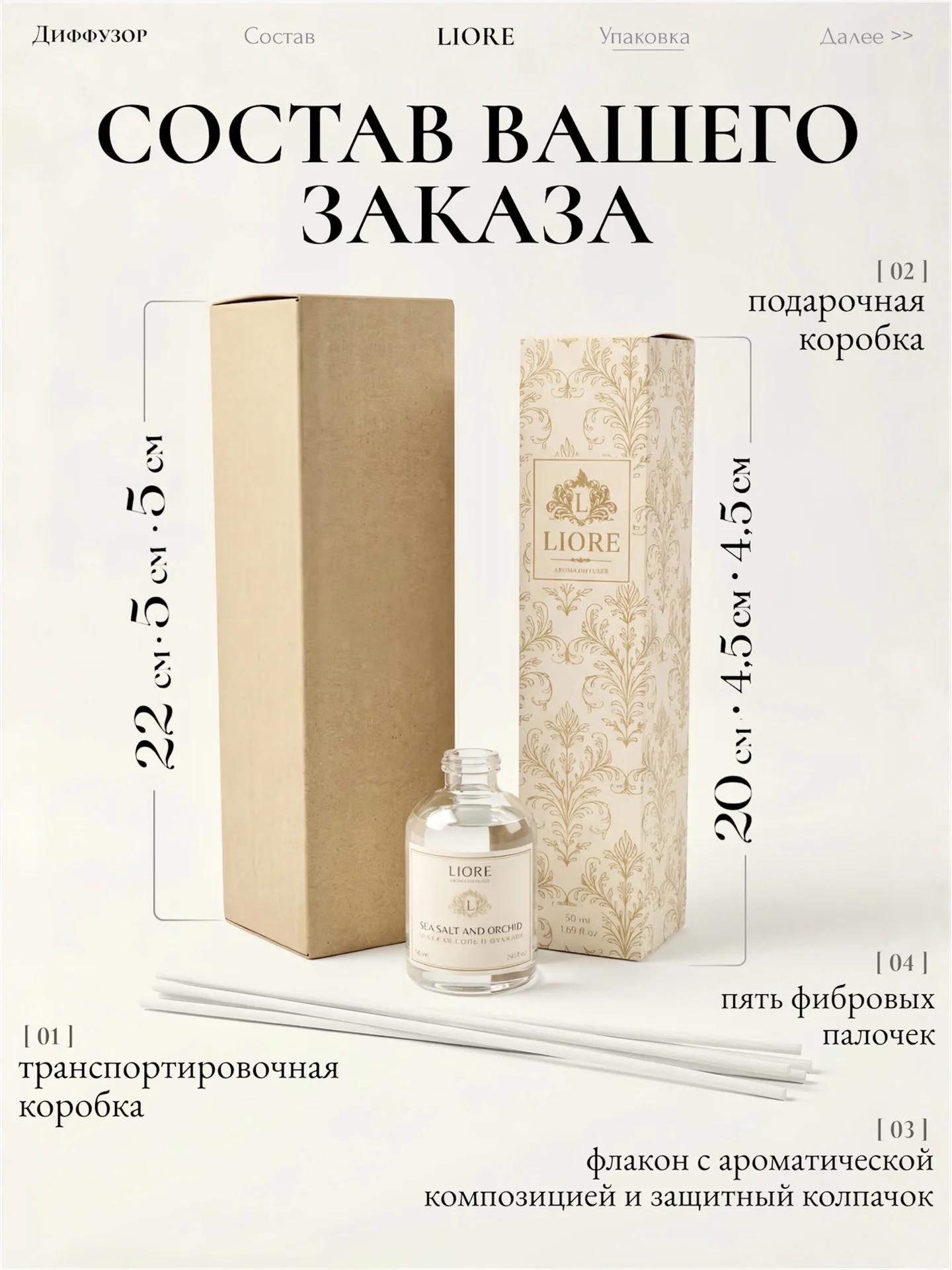 Премиальный диффузор для дома с палочками - миниатюра 7