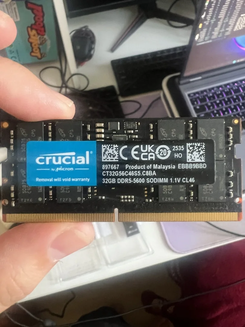 Оперативная память sodimm 32gb Crucial - изображение 1