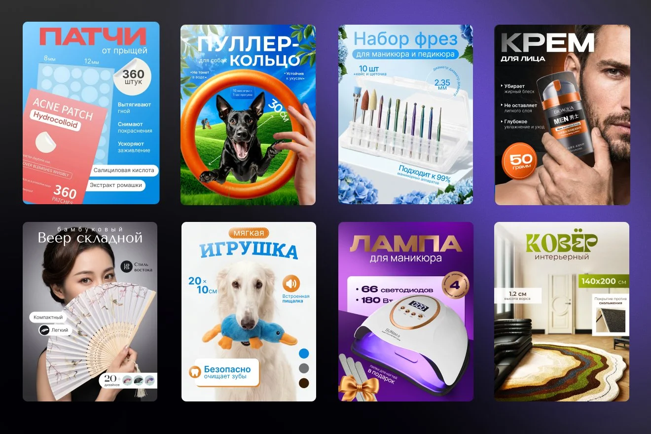 Инфографика для маркетплейсов/ дизайн карточек - миниатюра 4