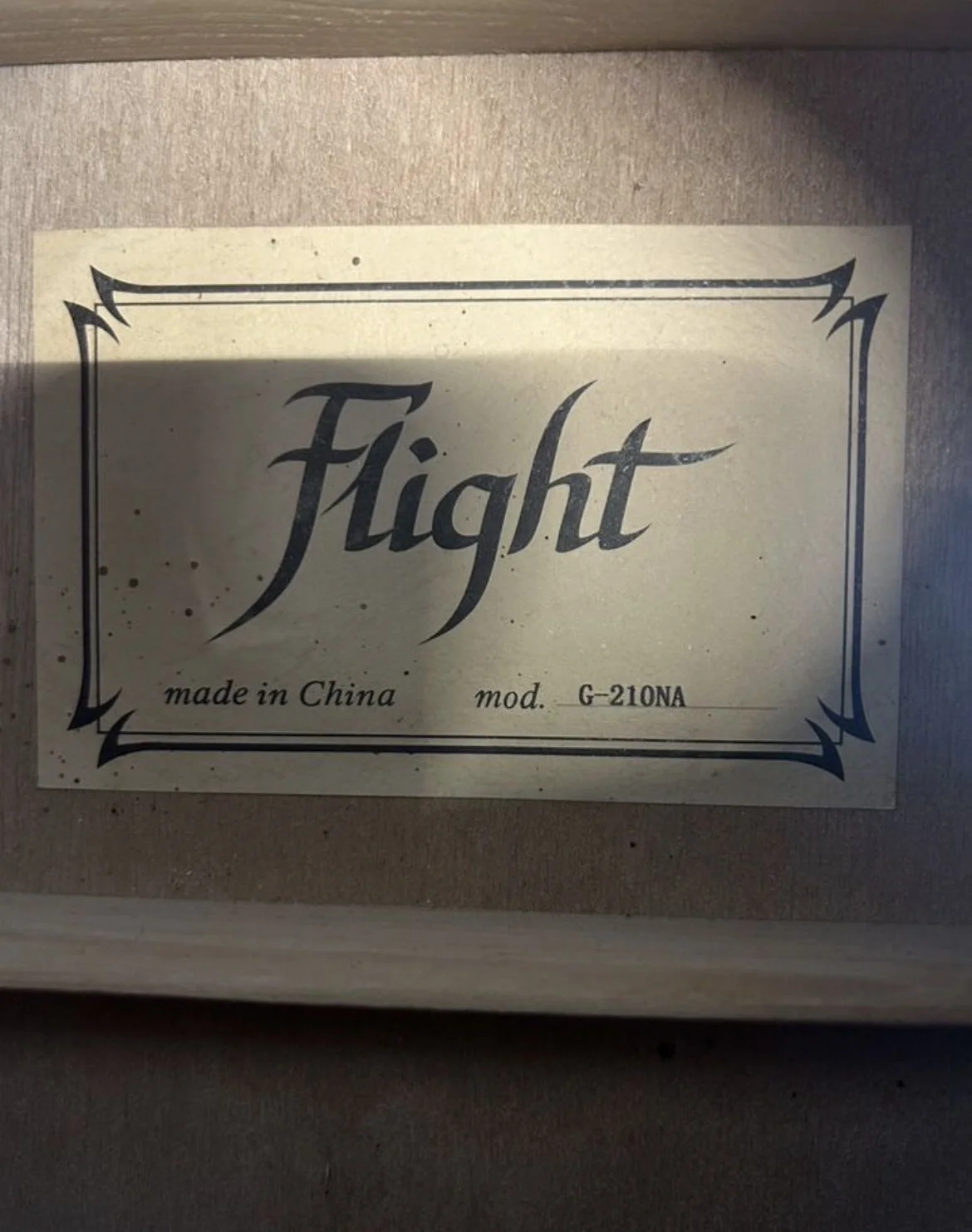 Акустическая гитара Flight G-210 NA - миниатюра 2