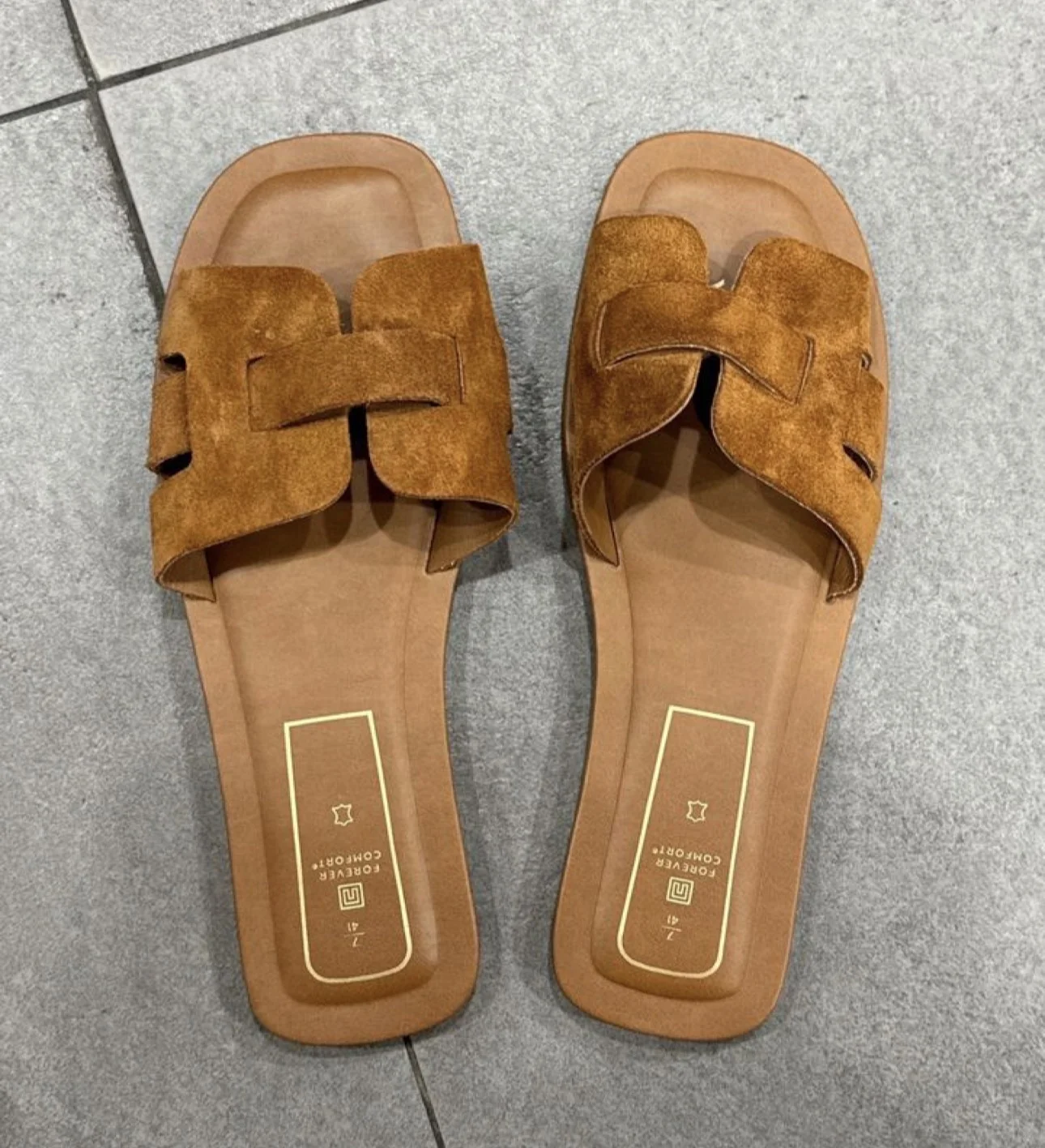 Кожаные шлепанцы 41 р Forever comfort Next - миниатюра 3