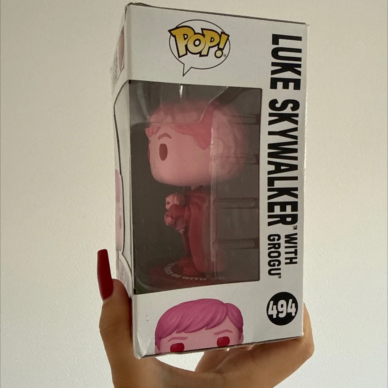 Funko pop Luke skywalker with grogu 494 - миниатюра 3