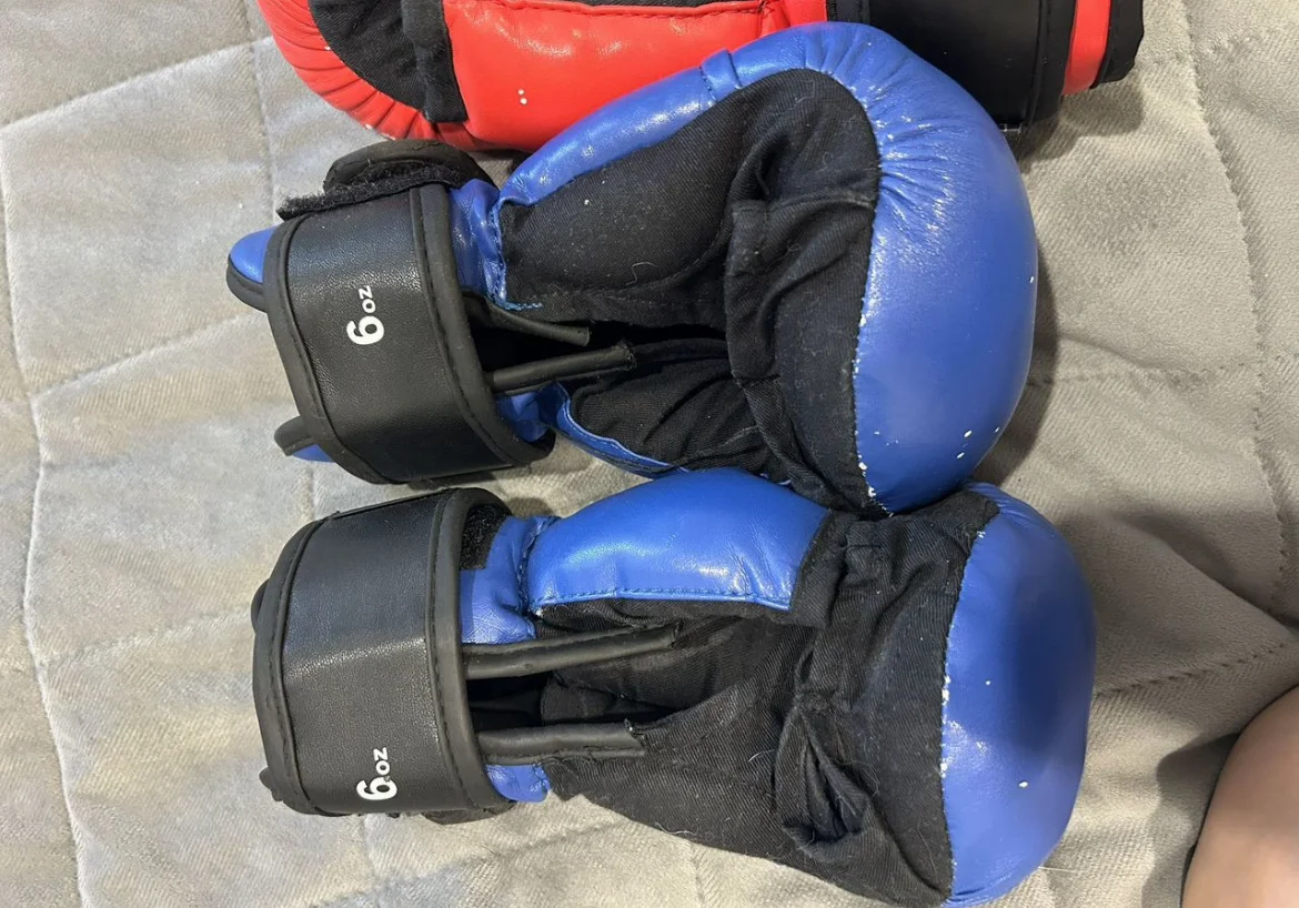 Перчатки рэй спорт 6oz 8oz для рукопашного боя - миниатюра 2