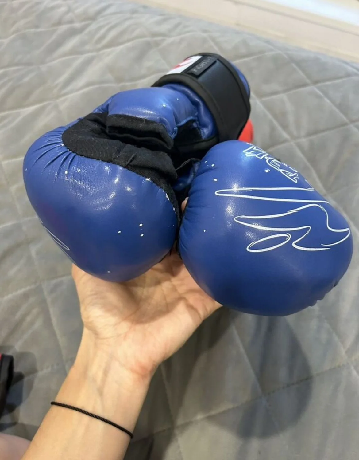Перчатки рэй спорт 6oz 8oz для рукопашного боя - миниатюра 6