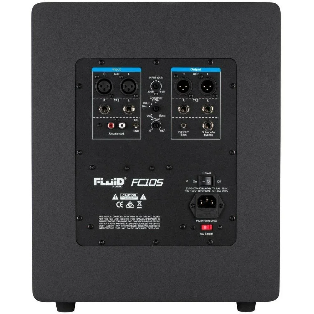 Студийный сабвуфер Fluid Audio FC10S - миниатюра 2