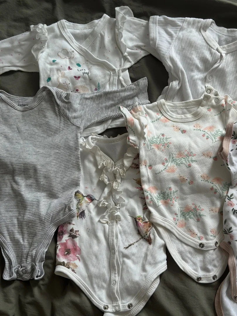 Пакетом боди для девочки 56-62 - миниатюра 3