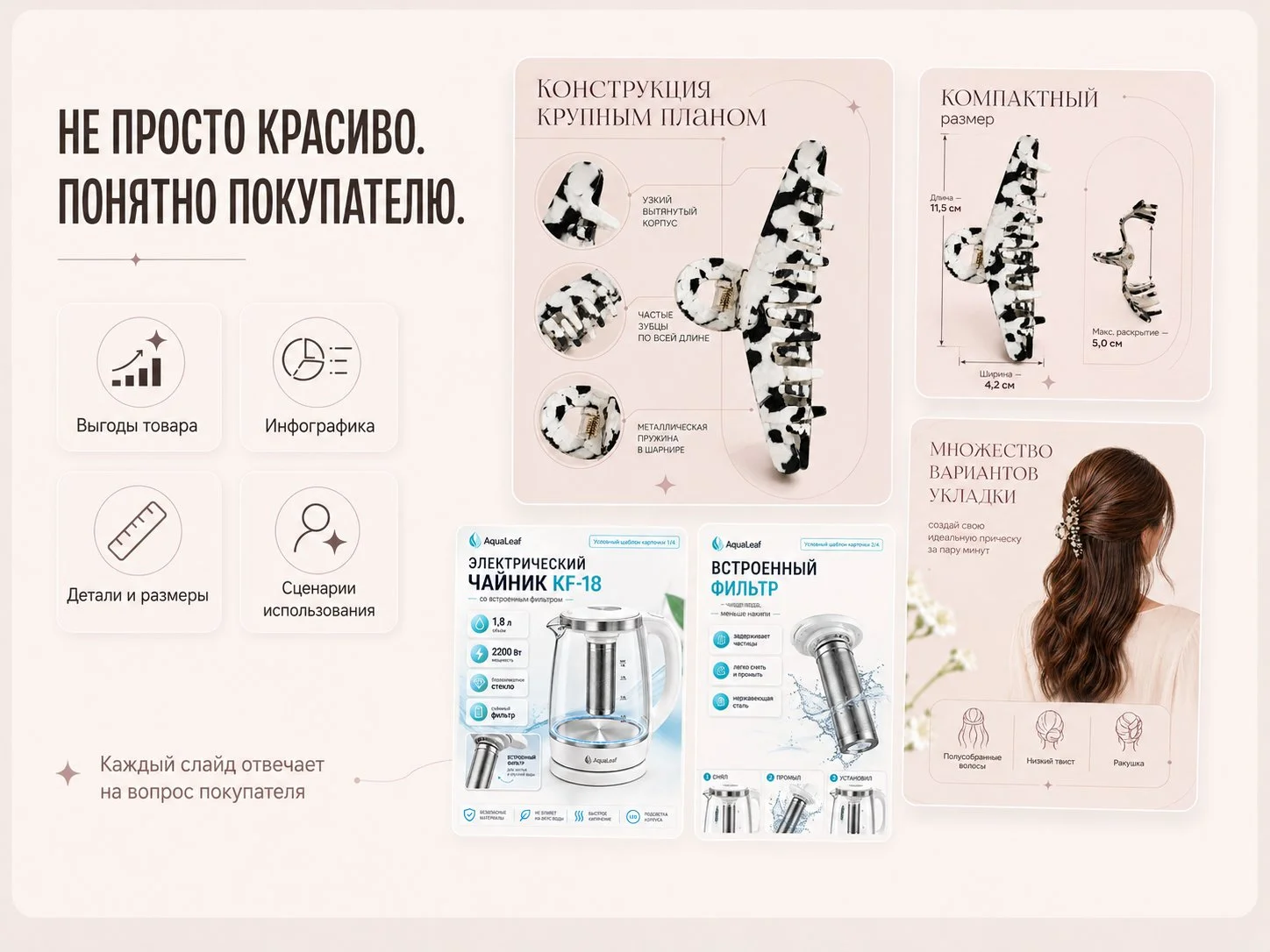 Карточки для WB и Ozon / дизайн и инфографика - миниатюра 3