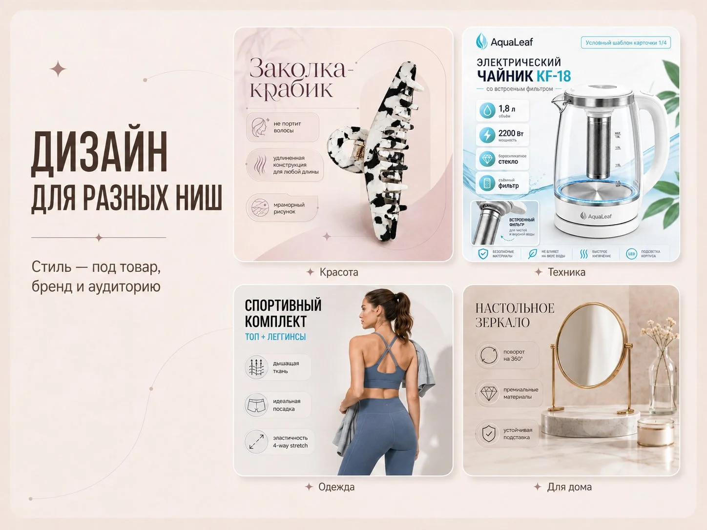 Карточки для WB и Ozon / дизайн и инфографика - миниатюра 4