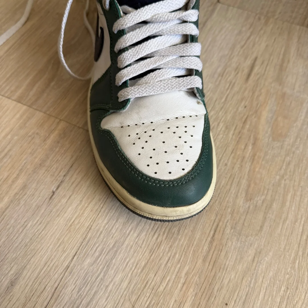 Кроссовки Nike air Jordan зеленые - миниатюра 5