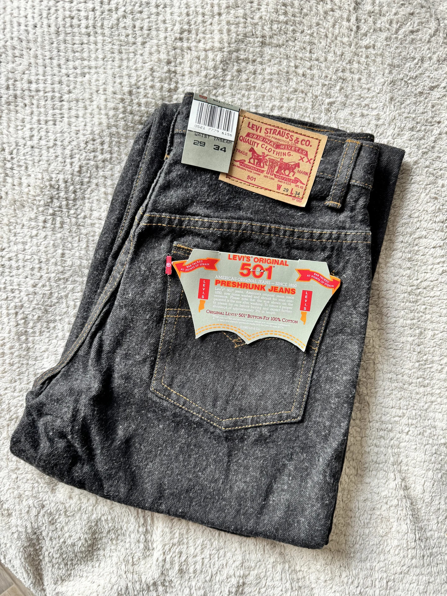 Винтажные джинсы Levis 501 - изображение 1