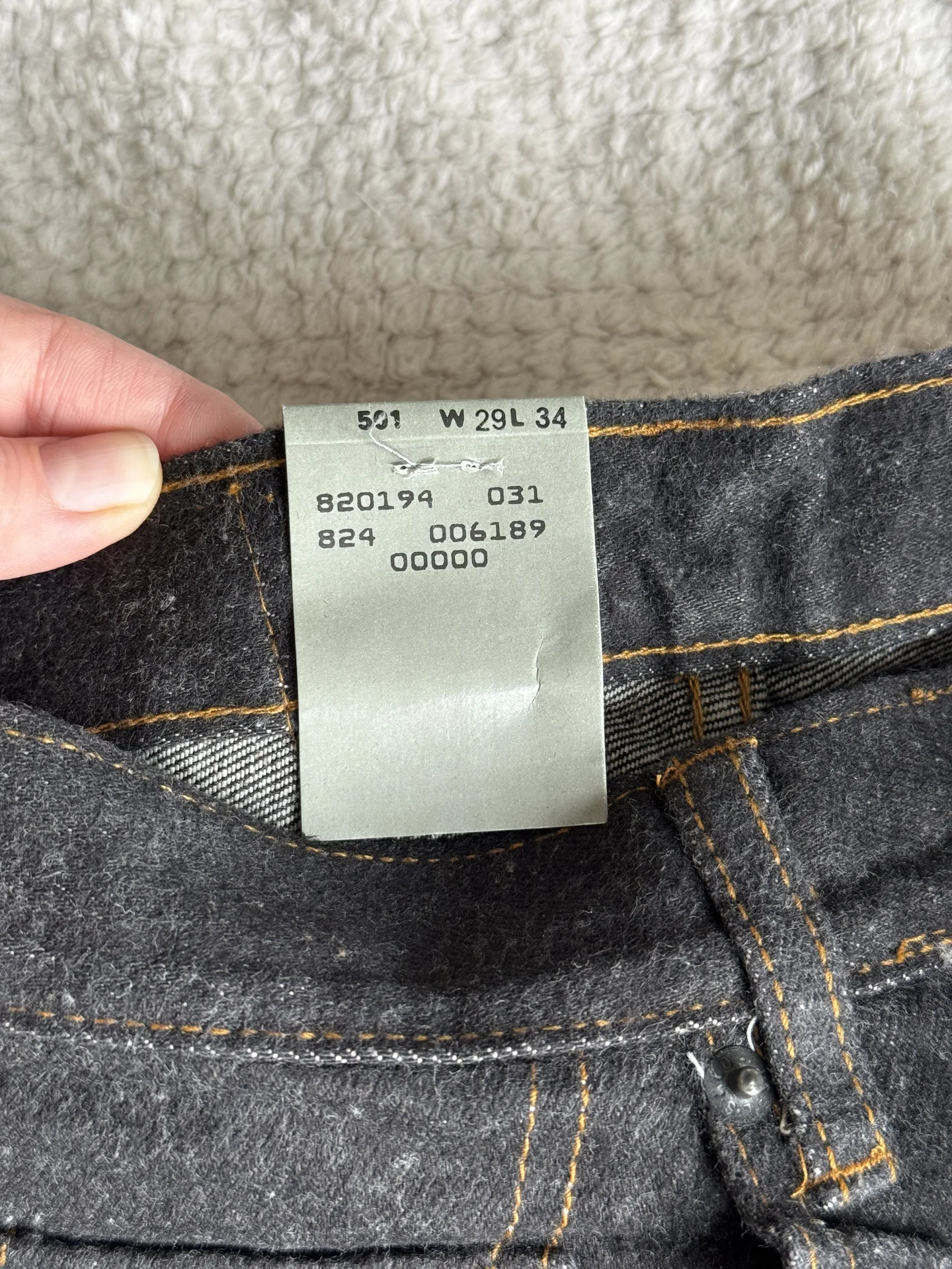Винтажные джинсы Levis 501 - миниатюра 7