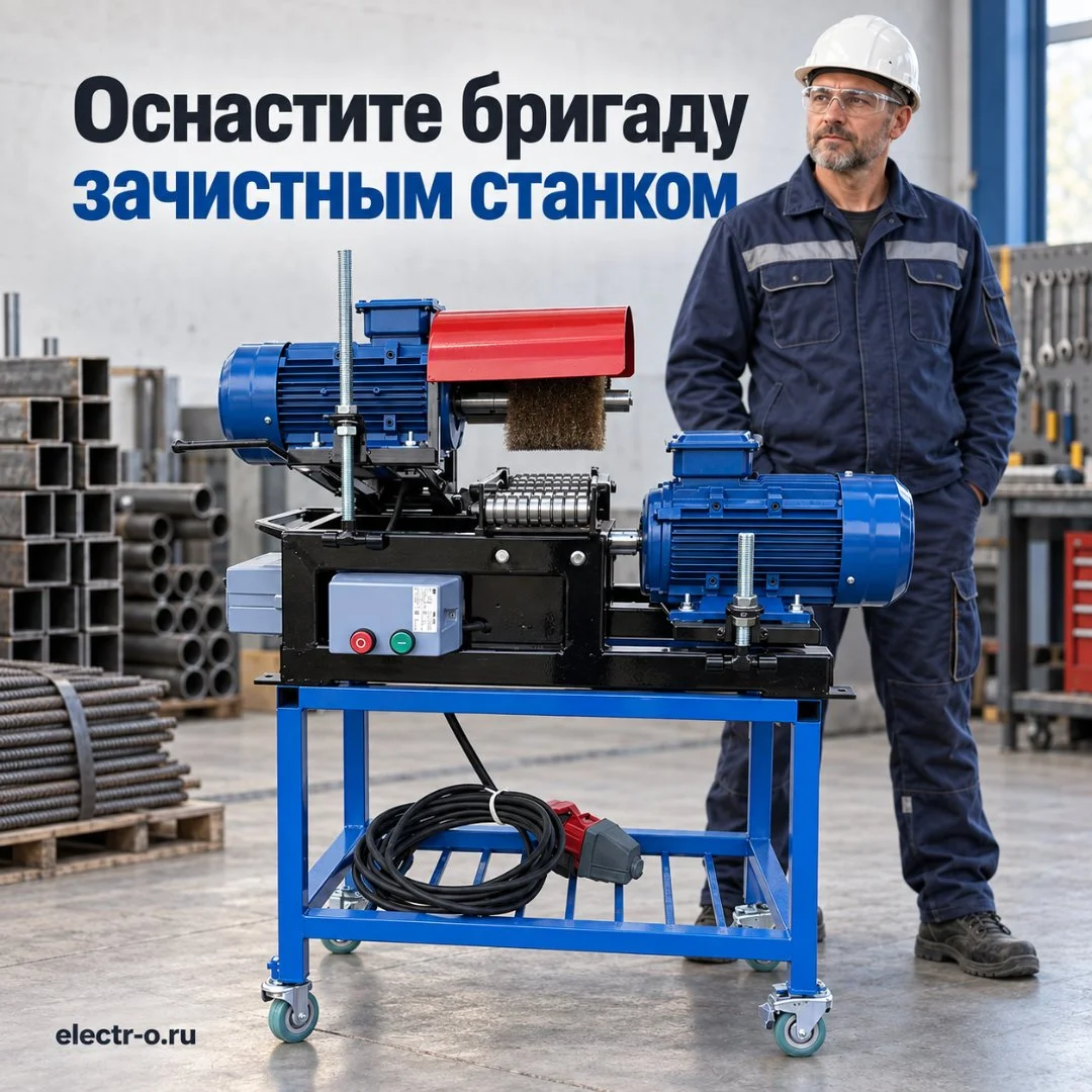 Разборный зачистной станок ЭСК 100/2 - миниатюра 5