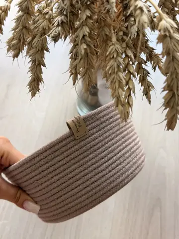 Корзина из хлопкового шнура