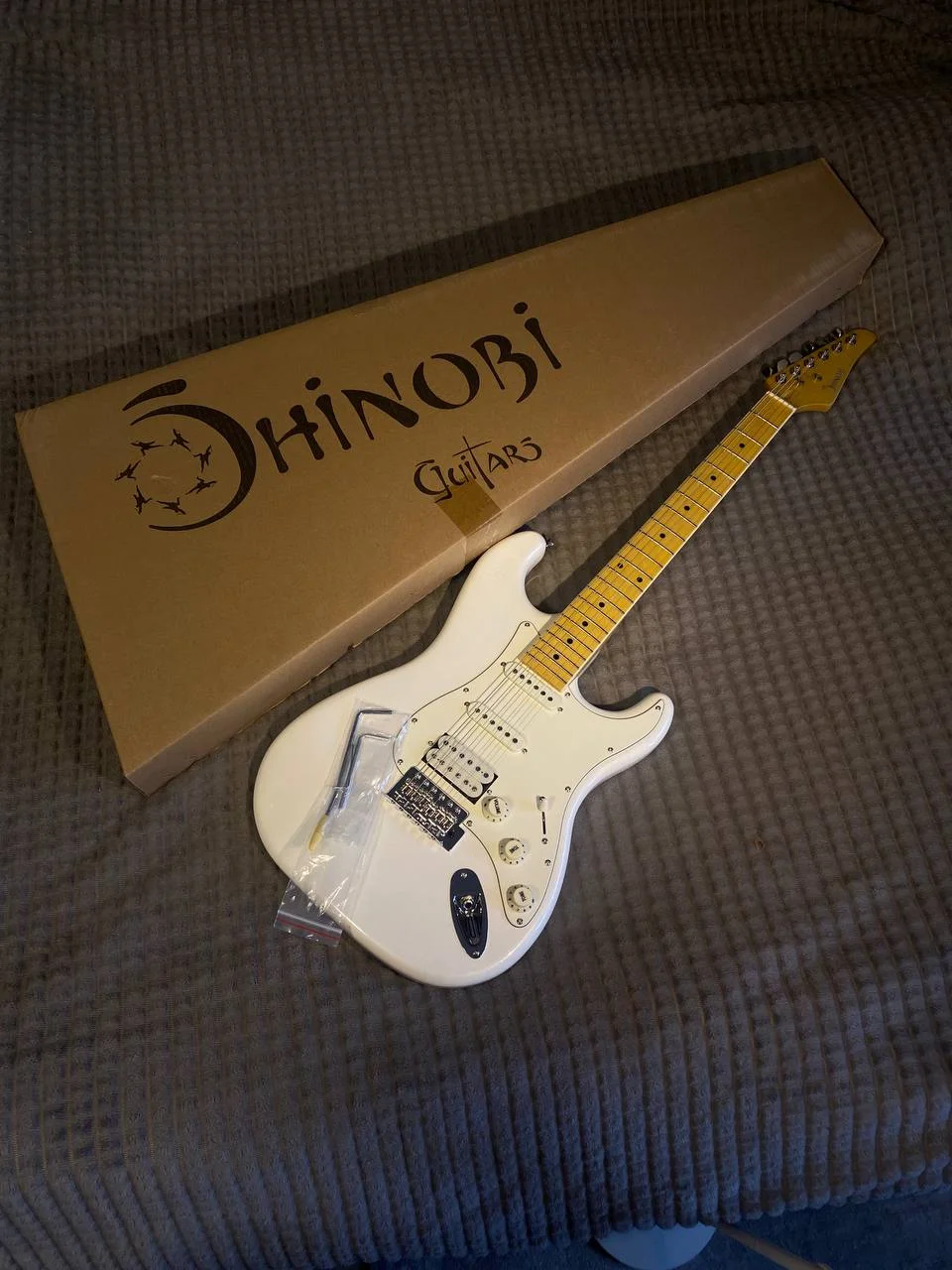 Электрогитара Shinobi N102E pearl WH - миниатюра 2