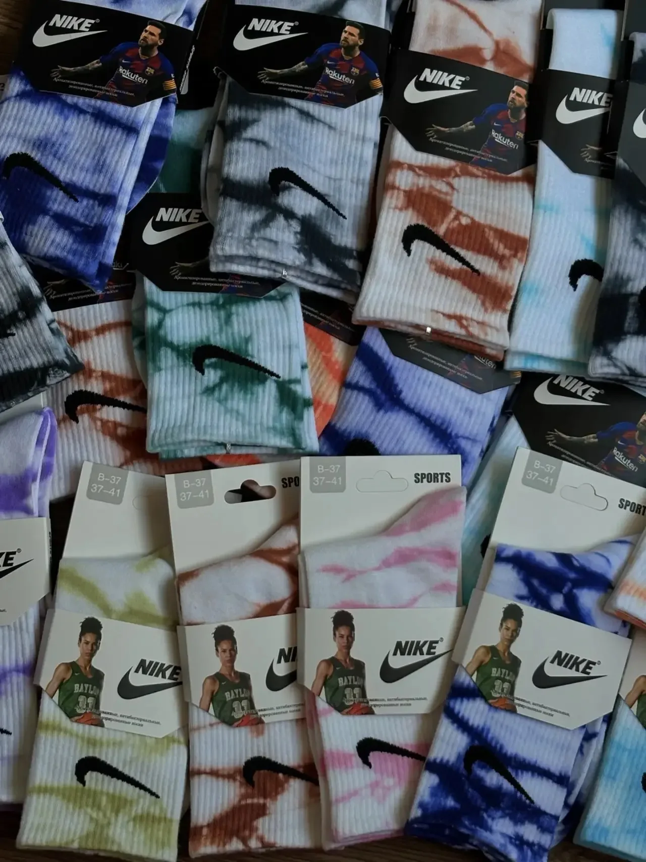 носки Nike тай дай - миниатюра 4