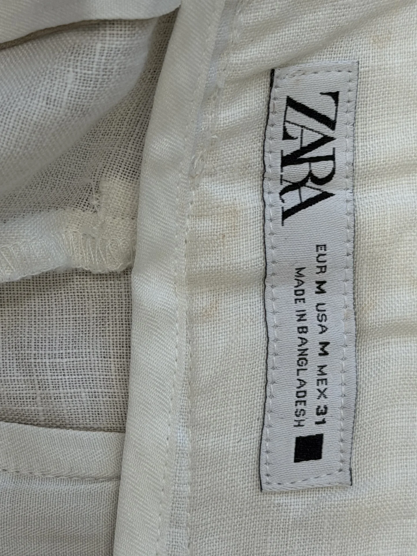 Шорты белые zara - миниатюра 3