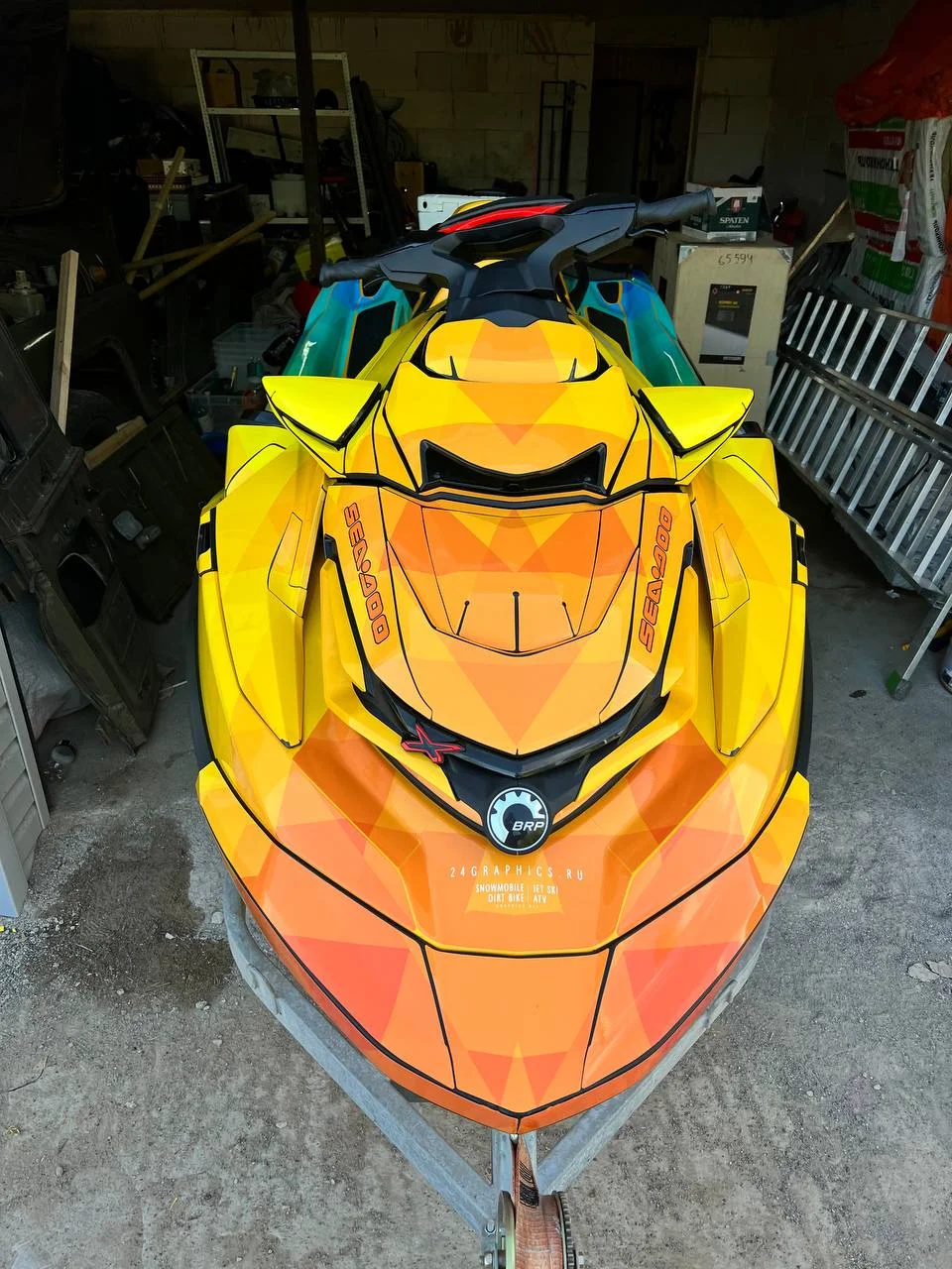 Комплект наклеек на гидроцикл SEA-DOO GTX - миниатюра 2