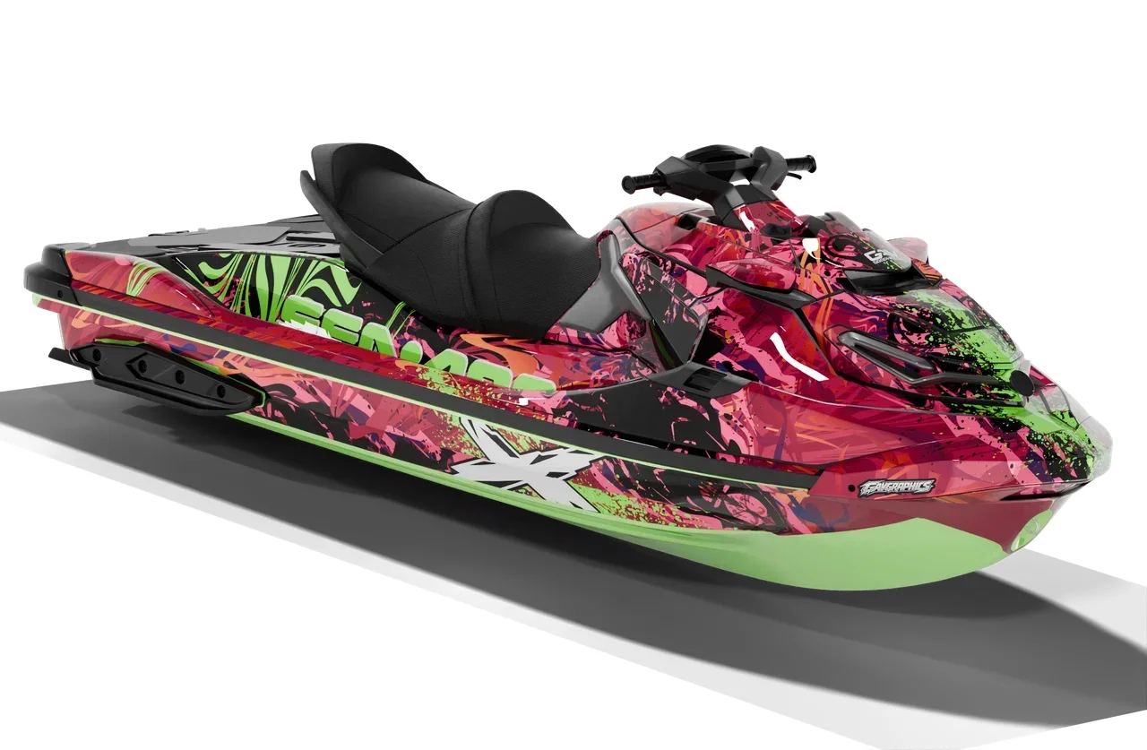 Комплект наклеек на гидроцикл SEA-DOO GTX - миниатюра 4